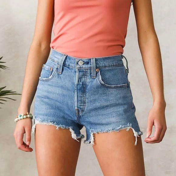 NWT! Levi’s Jazz Solo 501® Original Stretch Short - Size 32 - Picture 2 of 6